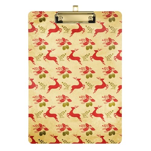 Vintage Christmas Dp-01 Bulk Clipboards transparent für legitime Frauen Basketballtrainer Größe 9x12 von Caihoyu