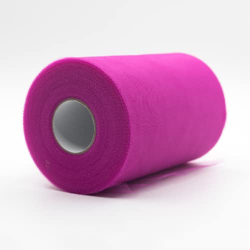 91m x 15 cm! Tüll Roll Spool Stoff für Handwerk Dekorationen Tutu Hochzeiten Kostüme Röcke Partys Geschenk Schleife Babyparty, viele Farben erhältlich. (Rose) von CaiiBtntgb