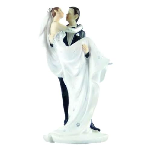 Cake Company Cake Topper Brautpaar Bräutigam trägt Braut I Hochzeit Tortendekoration für besondere Momente I Tortenfigur aus hochwertigem Material von Cake Company