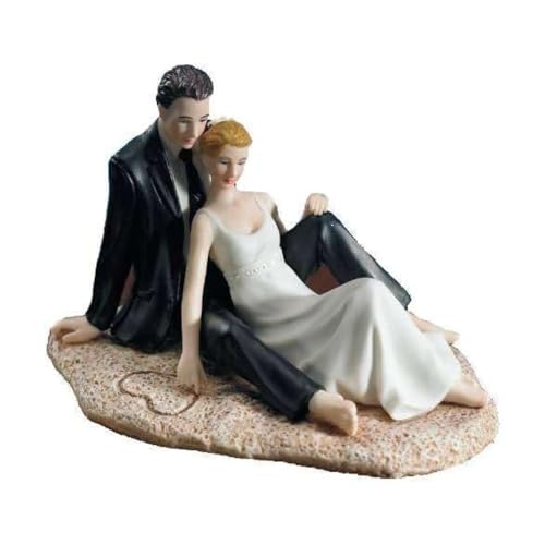 Cake Company Cake Topper Brautpaar am Strand I Hochzeit Tortendekoration für besondere Momente I Tortenfigur aus hochwertigem Material von Cake Company