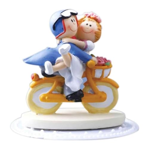 Cake Company Cake Topper Brautpaar auf Fahrrad I Hochzeit Tortendekoration für besondere Momente I Tortenfigur aus hochwertigem Material von Cake Company