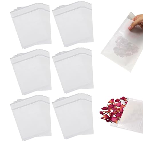 130 Stück Pergamintüten Pergamintüten Mini Pergaminbeutel Selbstklebend Wachsschmelzverpackung Durchscheinend Papiertüten Ausreichende Menge Samentütchen Kraftpapier Aufkleber Hochzeit von Caldamn