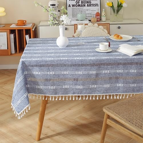 Calafee Tischdecke Klein Quadratisch 90x90 cm, Tischdecke Polyester Fleckenschutz 2 Personen Einfarbig Hellgrün Tischwäsche Landhausstil Deko von Calefee