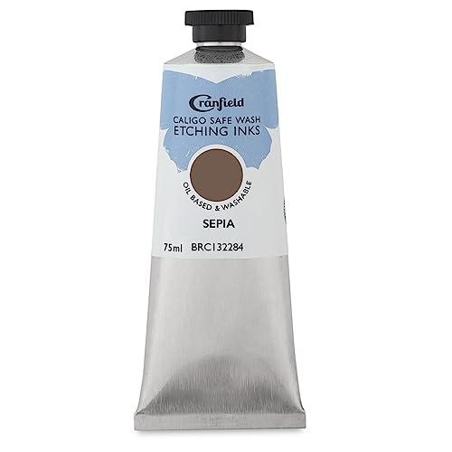 Caligo anlösende Tinte/Tusche, waschbar: 75 ml Tube, Sepia von Caligo