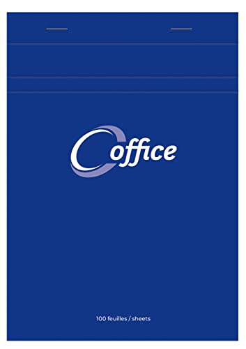 Calligraphe Clairefontaine 15855C - Packung mit 5 Schreibblöcken Calligraphe Office kopfseitig geheftet, DIN A5 14,8x21 cm, 50 Blatt kariert, 56g, Blau, 1 Pack von Calligraphe