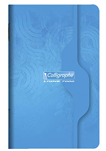 Calligraphe Clairefontaine 68C - Packung mit 10 Heften Calligraphe geheftet, 9 x 14 cm, kariert, 48 Blatt, 70g, farbig sortiert, 1 Pack von Calligraphe