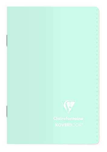 Clairefontaine 941681C - Packung mit 10 Heften Koverbook Blush PP, 11x17cm, 48 Blatt kariert, farbig sortiert, 1 Pack von Calligraphe