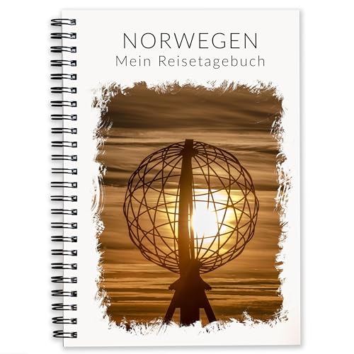 Reisetagebuch Norwegen zum Ausfüllen | interaktiver Reiseplaner für 3 Wochen | Journeybook Tagebuch Norwegen Reise-Geschenk für Kreuzfahrt und Rundreise zum Nordkap | Ringbuch DIN A5 | Calmondo von Calmondo