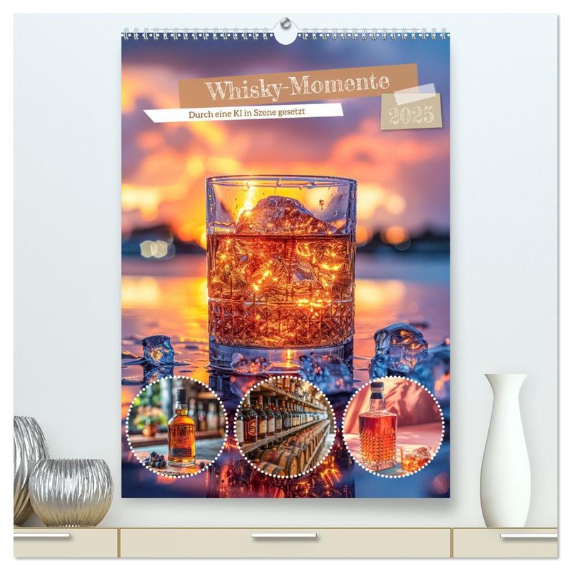 Whisky-Momente (Hochwertiger Premium Wandkalender 2025 Din A2 Hoch), Kunstdruck In Hochglanz von Calvendo