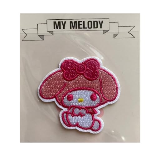 My Melody Mymelo Wappen Cartoon Bügelbild, bestickt von Can do