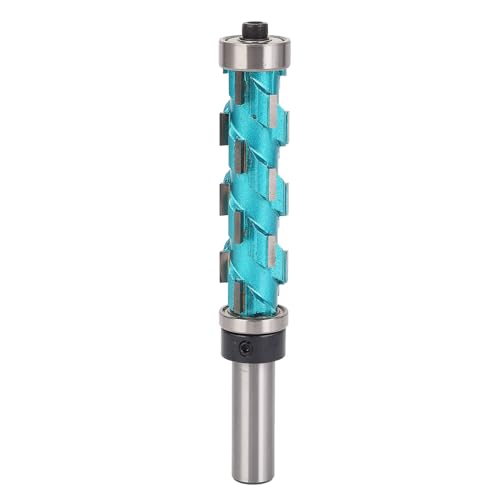 1/2 Shank Spiral Flush Trim Router Bit, Doppel -Lagerkarbid -Flush -Schnitt -Router -Bit -Spiral -Trimmbit, 65 Mm Schneidlänge Router -Vorlage Bit Vorlage Guide Mahlstecher von Candeon