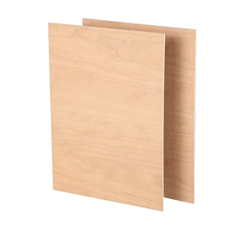 A4 Sperrholzplatten, 3mm 11.8''x8.46'' 4 Stück Unbehandeltes Holz Platten Bastelholzplatte, Unbehandeltes Holzbrettchen Leere Holzbretter Für Holz Basteln Laserschneiden (Kirschholz) von Candeon