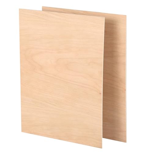 A4 Sperrholzplatten, 3mm 11.8''x8.46'' 4 Stück Unbehandeltes Holz Platten Bastelholzplatte, Unbehandeltes Holzbrettchen Leere Holzbretter Für Holz Basteln Laserschneiden (Rotbuche) von Candeon