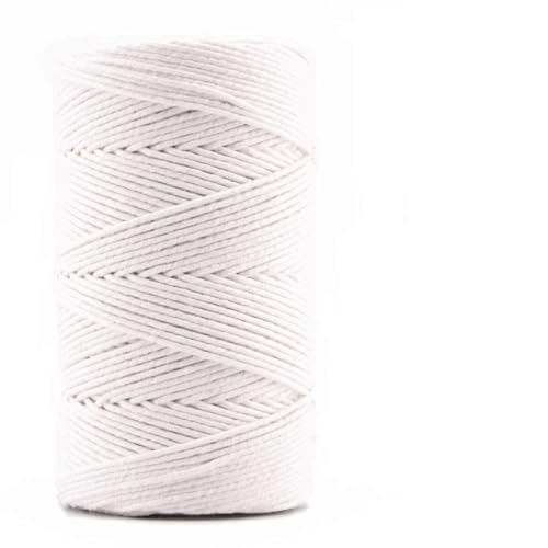 Candini Bäckergarn weiß - weiches Bastelgarn aus reiner Baumwolle, 100m - Premium Qualität - Baker’s Twine Bastelschnur, Geschenkband - Made in England von Candini