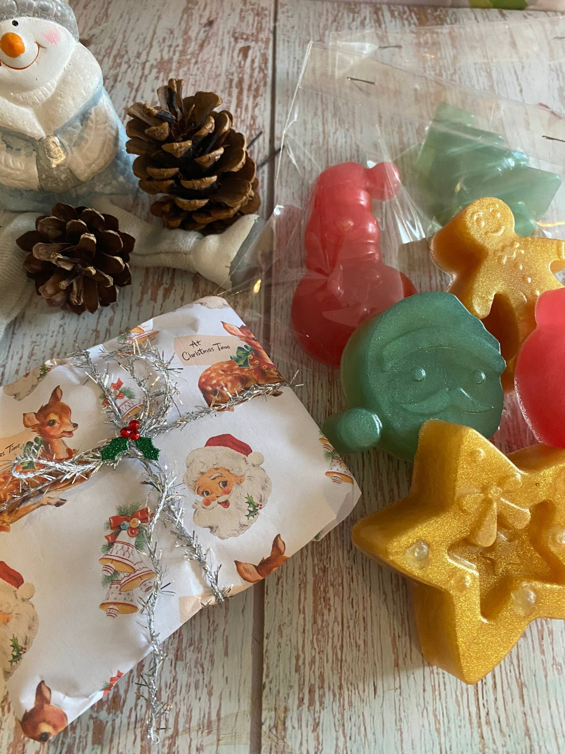 3 Weihnachts-Glycerinseifen, Duftend, Natürlich, Handgemacht von CandlesAndSoapsByBea