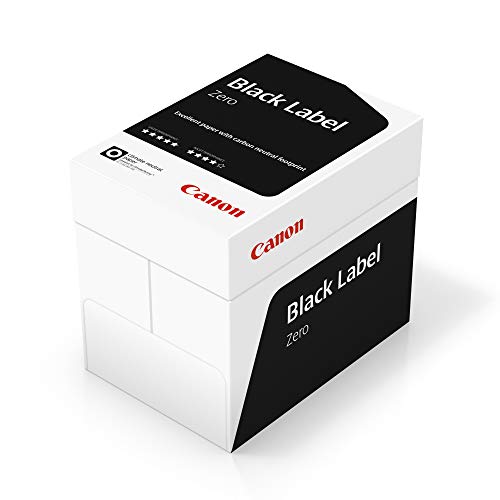 Canon Black Label Zero FSC umweltfreundlich nachhaltig, kohlenstoffneutral, A4, 75 g/m², 5 x 500 Blatt von Canon