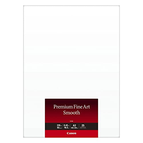 Canon FA-SM2 Premium FineArt Smooth Fortmat Fotopapier, A2, 25 Blatt von Canon