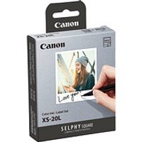 Canon Fotopapier-Set XS-20L 7,2 x 8,5 cm glänzend 1 Set von Canon