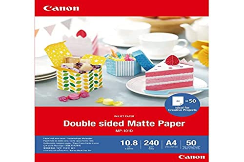 Canon MP-101D A4 50 DOUBLE MATTE PHOTO PAPER 4076C005 von Canon