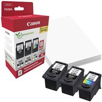 Canon PG-560XLx2/CL-561XL  schwarz, color Druckköpfe + Fotopapier, 3er-Set von Canon