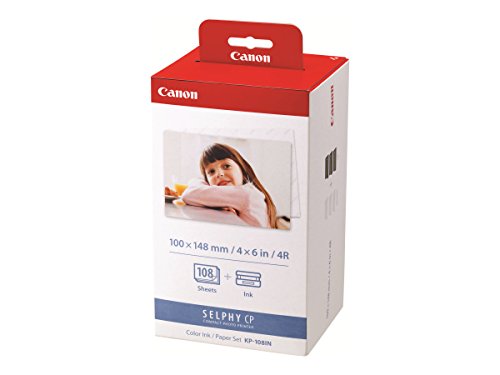 Canon Papier KP-108IN, 108 Blatt 10x15 mit Farbkartusche von Canon