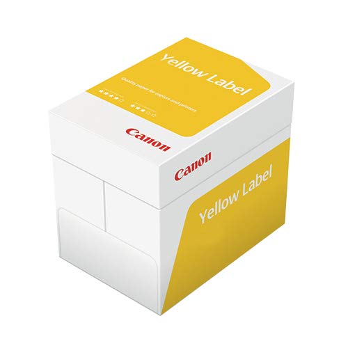 Canon Yellow Label Print Inkjet Papier A4 (210 x 297 mm), Weiß, für Tintenstrahldrucker (210 x 297 mm), Laser/Inkjetdrucker, 80 g/m², PEFC Certified, 500 Blatt) von Canon