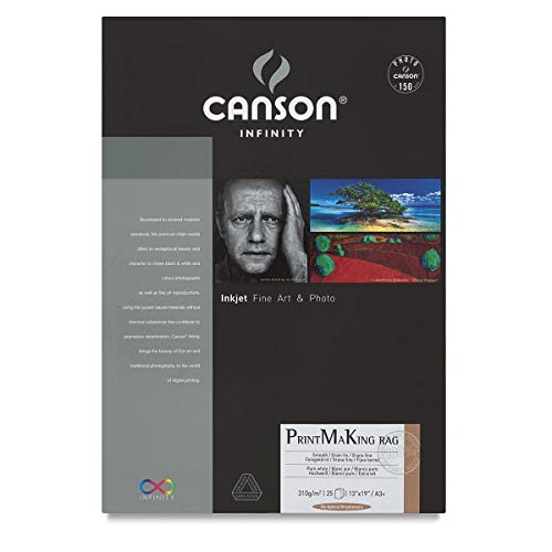 Canson 206111008 PrintMaKing Rag Box, Photopapier, A3+ von Canson