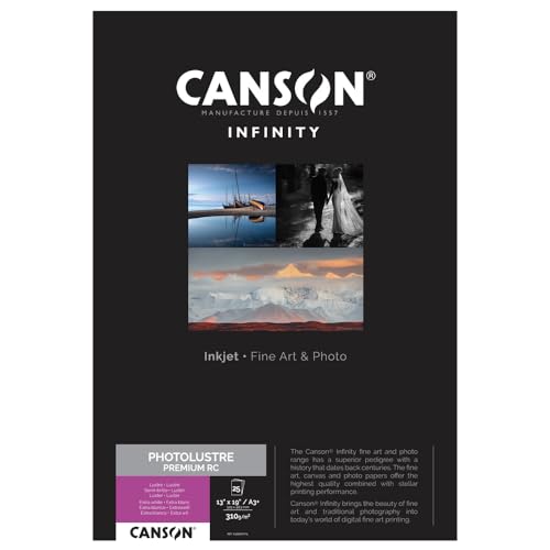 Canson 400049114 Photo Lustre Premium RC Box, A3+ von Canson