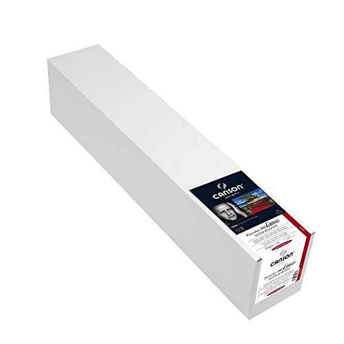 Canson 400053338 Infinity PhotoArt ProCanvas Matte Papier, 385 g/m², 17 Zoll, 0.432 x 12.2 m, weiß von Canson