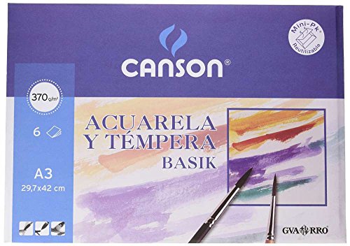 Canson 402393 Aquarellpapier, 6 Bögen von Canson