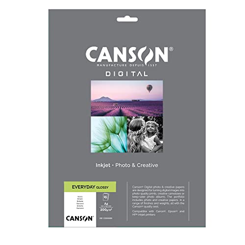 Canson 94656 Inkjet Everyday, A4, 15 Fg, 200 Gr, Glossy von Canson