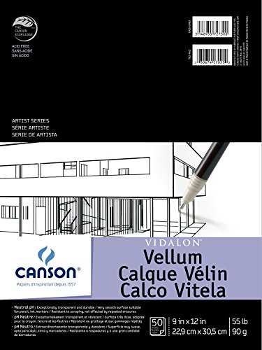 Canson Artist Series Vidalon Pergamentpapier Pad, 0, 9"X12" von Canson