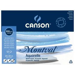 Montval Aquarell Block 12 Blatt von Canson