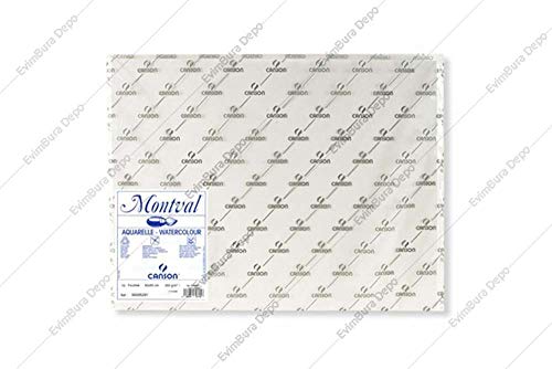 Papel acuarela montval 50x65 cm 185 gr unidad von Canson