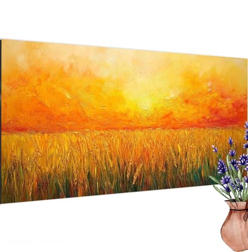 Abstrakt Diamond Painting XXL 140x70 cm,Diamant Painting Bilder Bauernhof Muster,DIY 5D Full Drill Crystal Art Stickerei Malerei Basteln Set,Kreatives für Mädchen Geschenke,Wanddeko Aesthetic k-247 von Canuhkun