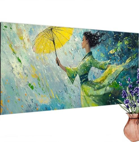 Diamond Painting Abstrakt, Frau Diamond Painting Erwachsene Groß 110x55 cm DIY 5D Diamant Kunst Kinder Anfänger Set, Diamant Stickerei Bastelset Erwachsene Frauen für Zimmer Deko, Geschenke k-498 von Canuhkun