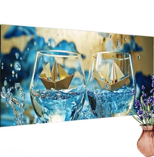 Diamond Painting Abstrakt, Tassen Diamond Painting Erwachsene Groß 110x55 cm DIY 5D Diamant Kunst Kinder Anfänger Set, Diamant Stickerei Bastelset Erwachsene Frauen für Zimmer Deko, Geschenke k-432 von Canuhkun