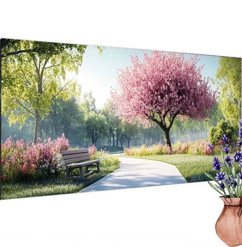 Diamond Painting Baum,Wald Diamond Painting Erwachsene Groß 110x55 cm DIY 5D Diamant Kunst Kinder Anfänger Set, Diamant Stickerei Malerei Bastelset Erwachsene Frauen für Zimmer Deko, Geschenke k-270 von Canuhkun