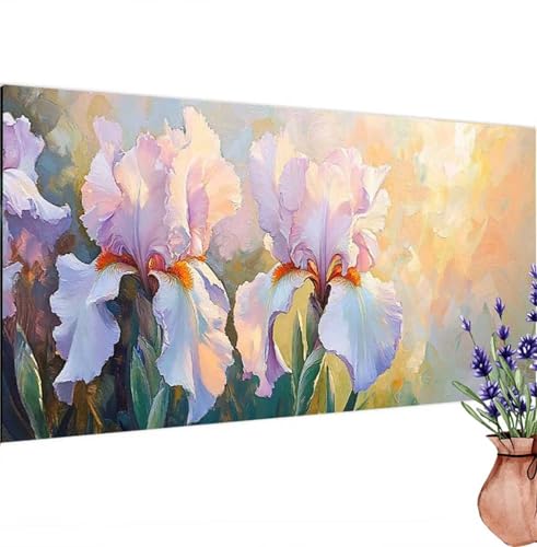 Diamond Painting Blume, Fantasie Diamond Painting Erwachsene Groß 95x45 cm DIY 5D Diamant Kunst Kinder Anfänger Set, Diamant Stickerei Bastelset Erwachsene Frauen für Zimmer Deko, Geschenke k-401 von Canuhkun