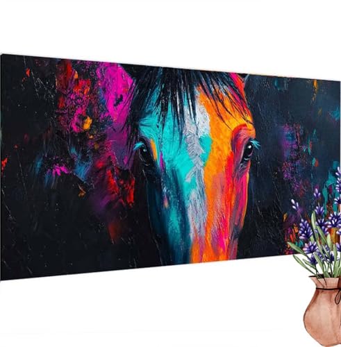 Diamond Painting Blume,Horsee Diamond Painting Erwachsene Groß 80x40 cm DIY 5D Diamant Kunst Kinder Anfänger Set,Diamant Stickerei Bastelset Erwachsene Frauen Zimmer Deko Wohnzimmer,Geschenke k-475 von Canuhkun