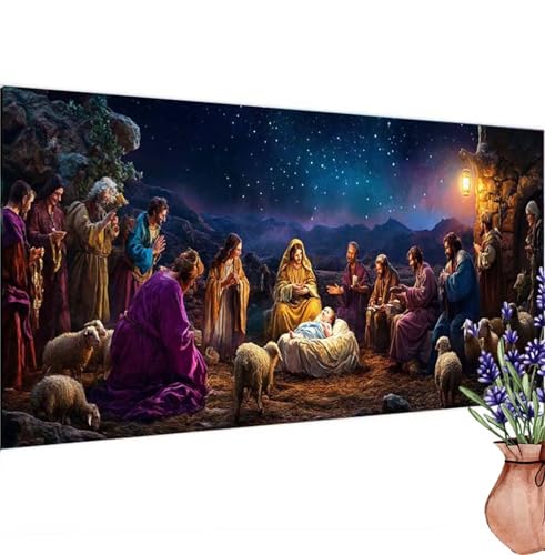 Diamond Painting Erwachsene Groß XXL Abstrakt, Diamant Painting Bilder Sternenhimmel Bastelset Erwachsene Frauen, DIY 5D Diamond Art Malerei Set für Aesthetic Room Decor, Leinwand 100x200 cm k-216 von Canuhkun