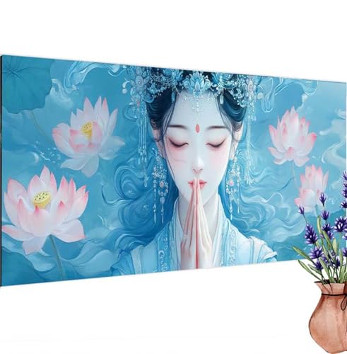 Diamond Painting Erwachsene Groß XXL Karikatur, Diamant Painting Bilder Anubis Bastelset Erwachsene Frauen, DIY 5D Diamond Art Stickerei Malerei Set für Aesthetic Room Decor, Leinwand 100x200 cm k-411 von Canuhkun