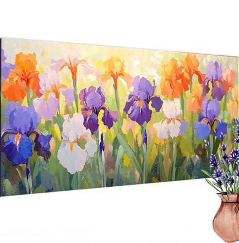 Diamond Painting Erwachsene Groß XXL Natur, Diamant Painting Bilder Blume Bastelset Erwachsene Frauen, DIY 5D Diamond Art Stickerei Malerei Set für Aesthetic Room Decor, Leinwand 100x200 cm k-352 von Canuhkun