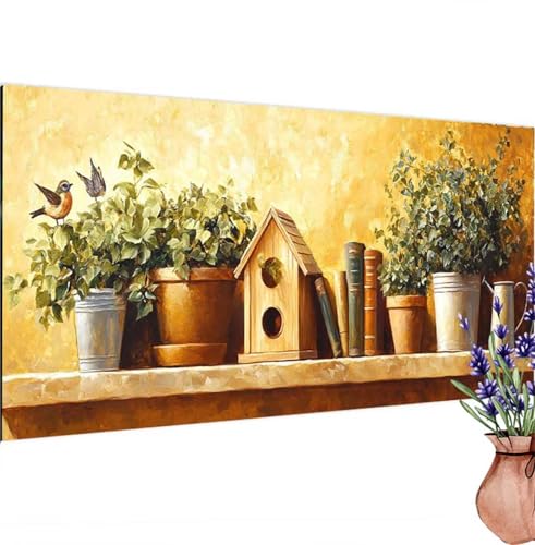 Diamond Painting Erwachsene Groß XXL Natur, Diamant Painting Bilder Pflanze Bastelset Erwachsene Frauen, DIY 5D Diamond Art Stickerei Malerei Set für Aesthetic Room Decor, Leinwand 100x200 cm k-500 von Canuhkun