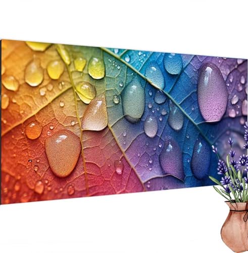 Diamond Painting Erwachsene Groß XXL Natur,Diamant Painting Bilder Blatt Bastelset Erwachsene Frauen, DIY 5D Diamond Art Stickerei Malerei Set für Aesthetic Room Decor, Leinwand 80x160 cm k-358 von Canuhkun