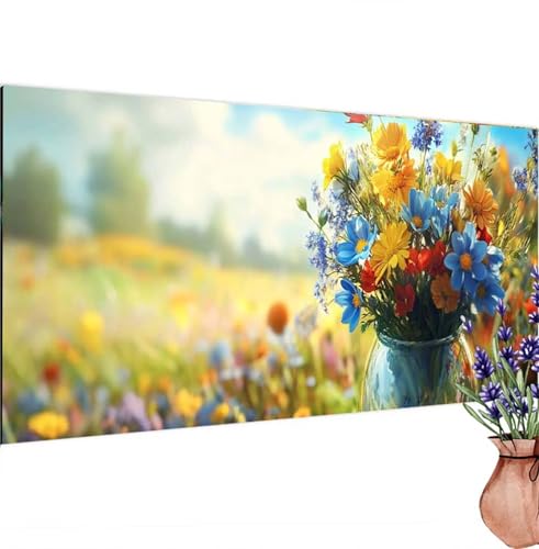 Diamond Painting Erwachsene Groß XXL Wald,Diamant Painting Bilder Blume Bastelset Erwachsene Frauen, DIY 5D Diamond Art Stickerei Malerei Set für Aesthetic Room Decor, Leinwand 85x180 cm k-246 von Canuhkun