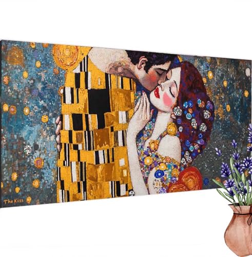 Diamond Painting Erwachsene Groß XXL Weinlese, Diamant Painting Bilder Ehepaar Bastelset Erwachsene Frauen, DIY 5D Diamond Art Stickerei Malerei Set für Aesthetic Room Decor, Leinwand 80x160 cm k-516 von Canuhkun