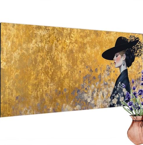 Diamond Painting Erwachsene Groß XXL Weinlese, Diamant Painting Bilder Frau Bastelset Erwachsene Frauen, DIY 5D Diamond Art Stickerei Malerei Set für Aesthetic Room Decor, Leinwand 100x200 cm k-546 von Canuhkun