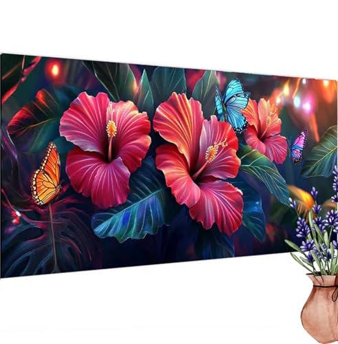 Diamond Painting Fantasie, Blume Diamond Painting Erwachsene Groß 60x30 cm DIY 5D Diamant Kunst Kinder Anfänger Set, Diamant Stickerei Bastelset Erwachsene Frauen für Zimmer Deko, Geschenke k-422 von Canuhkun