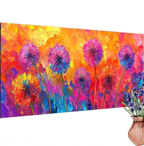 Diamond Painting Graffiti, Dandelion Diamond Painting Erwachsene Groß 80x40 cm DIY 5D Diamant Kunst Kinder Anfänger Set, Diamant Stickerei Bastelset Erwachsene Frauen für Zimmer Deko, Geschenke k-456 von Canuhkun